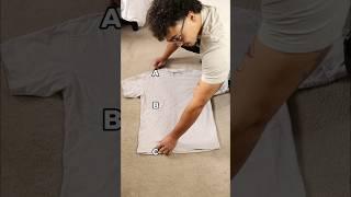 How to fold a T-Shirt in UNDER 2 seconds!