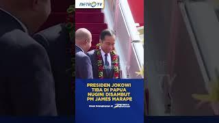 Momen Presiden Jokowi Disambut PM Papua Nugini di Port Moresby #shorts