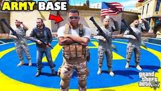 Franklin Build His New Ultimate Military Base In GTA 5 | SHINCHAN and CHOP