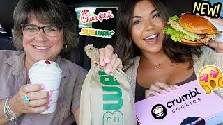 Trying NEW Fast Food Menu Items w/ my Mom!!