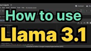 How to use Llama 3.1 ?