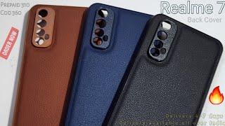 Realme 7 Best back cover | Realme 7 New Leather Finish Back Cover