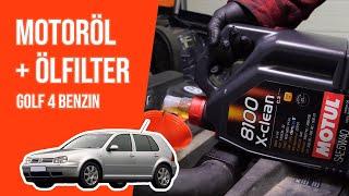 Wie GOLF 4 1.4 16V Motoröl und Ölfilter wechseln 