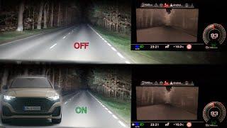 Audi Q7/Q8: Laser Light with HD matrix LED + Night Vision. Review & Real-Life Test :: [1001cars]