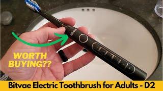 Bitvae Electric Toothbrush for Adults - D2 Ultrasonic Electric Toothbrush, 8 Brush Heads - Worth It?