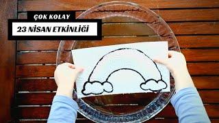 ÇOK KOLAY 23 NİSAN ETKİNLİĞİ  SİHİRLİ PEÇETELER ETKİNLİĞİ 