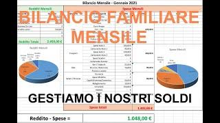 Bilancio Familiare - Gestiamo i nostri soldi - RISPARMIO BUDGET REDDITI SPESE "SCARICA IL PROSPETTO"