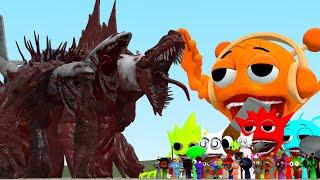 ALL INFECTED SKY MONSTERS VS ALL SPRUNKI FAMILY In Garry's Mod