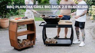 RJRoyal Living BBQ Plancha Grill Big Jack 2.0 Blackline