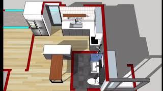 sketchup 3d interior home design  # 양천구 신월동 미소지움 아파트 인테리어 홈디자인 스케치업