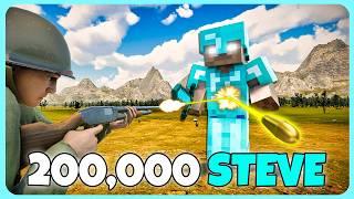 Can 200,000 Diamond Steve Defeat the US Army? - Ultimate Epic Battle Simulator 2 UEBS 2 (4K)