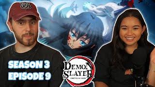 MUICHIRO IS THAT DUDE!! - Girlfriend Reacts To Demon Slayer Season 3 Episode 9 REACTION!