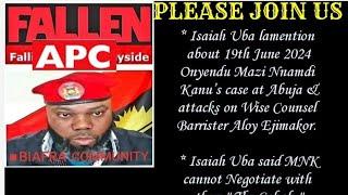 DEPUTY EUROPEAN REP ISAIAH ATTACKS ON IPOB LEADER MAZI NNAMDI KANU & HIS LAWYER