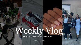 #weeklyvlog : new hair , nails , unboxing , teeth cleaning + sip & planning event