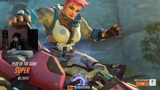 WHAT TOP 500 ZARYA LOOKS LIKE - SUPER! POTG! OVERWATCH 2 SEASON 10