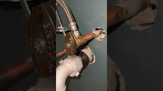 Soldering Angle Valves | New Faucet #diy #handyman #plumber #plumbing #bathroom #soldering