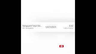 Financial Tip Dividend Vanguard￼ #VTI