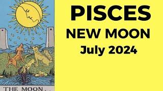 Pisces: A New Reality Emerges, The Wheel Of Fortune Turns In Your Favor!  July 2024 New Moon Tarot