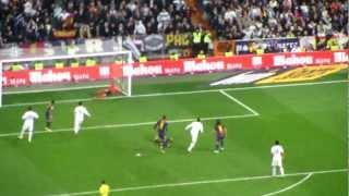 Varane empata de cap + Reacció merengues Semifinal Madrid-Barça Copa Rei Gener 2012 (1-1 )