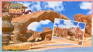 How To Take The Geyser Side Route In Barren Badlands *Day* | New Pokemon Snap - Quick Guide