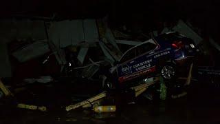 Central Missouri tornado wrecks car dealership