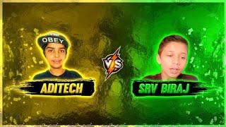 SRV BIRAJ VS ADITECH | 1V1| MOBILE VS PC