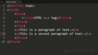 HTML p Tag