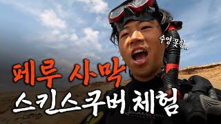 수영을 못하는데 스쿠버 다이빙부터 배우기. 파라카스 사막 【페루3】