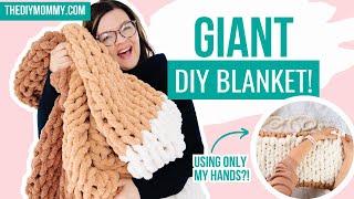 How to Knit a Chunky Blanket in a Day: No Needles Required!