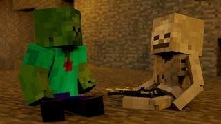 SkeleGUN & ZOMBIE - Minecraft Animation