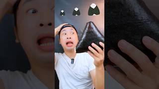 Makan Onigiri Kecil, Sedang, Besar #asmr #mukbang #makansesuaiemoji #videomakan