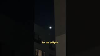 A reverse eclipse #funny #eclipse #sunset #moon #carlb #comedy #shorts