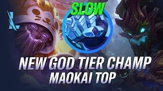 MAOKAI IS GOD TIER IN TOP LANE! CHALLENGER MAOKAI GAMEPLAY BUILD & RUNES | RiftGuides | WildRift