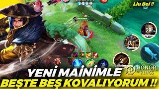 YENİ MAİNİMLE BEŞTE BEŞ KOVALIYORUM !! - Lui Bei | Honor Of Kings