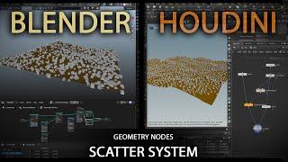 Houdinni Vs Blender - Scatter System