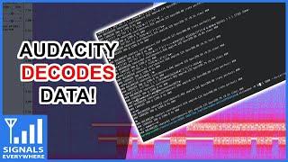 Audacity Decoding Data?! Using Audacity Multimon-ng and Minimodem to Decode Digital Audio Data!
