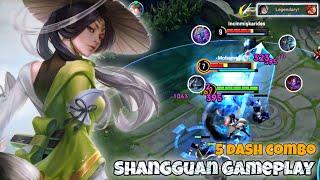 Shangguan Mid Lane Pro Gameplay | Best 5 Dash Combo | Honor of Kings HOK KOG