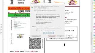 TUTORIAL- How to verify validate digital signature on eAadhaar | Digital Signature Verification