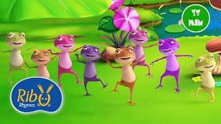 Nachdai Dus Wota Bhyaguta I Hera Hera Sathi I Five Little Monkeys | Ribu Rhymes | Ten Little Frogs