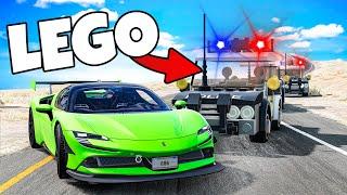 ️ PRAWDZIWE AUTO KONTRA POLICJA LEGO!? | BeamNG Drive |