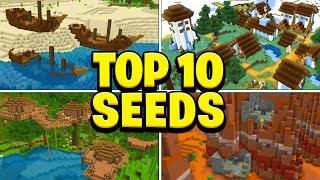 TOP 10 BEST SEEDS For Minecraft! (Pocket Edition, PS4, Xbox, Switch, PC)