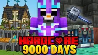 I Survived 9,000 Days in HARDCORE Minecraft...