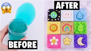 9 EXTREME SLIME PALETTE MAKEOVERS! *fixing my 1 year old slime*