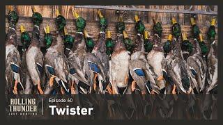 Ep 60 • Twister • Insane flooded timber Duck hunting at White Oaks duck woods after a tornado!!