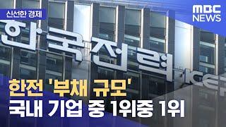 [신선한 경제] 한전 '부채 규모' 국내 기업 중 1위 (2022.08.25/뉴스투데이/MBC)