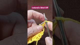 Icelandic Bind-Off #knitting