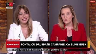 Președinta USR, Elena Lasconi, în direct la B1 TV