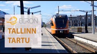 Estonia - train trip from Tallinn to Tartu with Elron (Estonian State Railways)