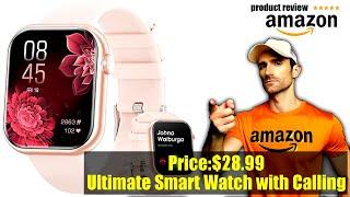 Buy Smart Watch | Smart Watch (Answer/Make Calls), 2024 Newest 1.85 Inch Fitness Tracker, Heart