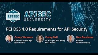 PCI DSS 4.0 Requirements for API Security